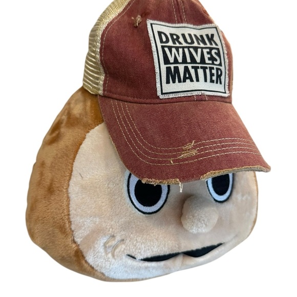 Drunk Wives Matter Trucker Hat Cap Distressed O/S Adjustable NWOT - Picture 3 of 6